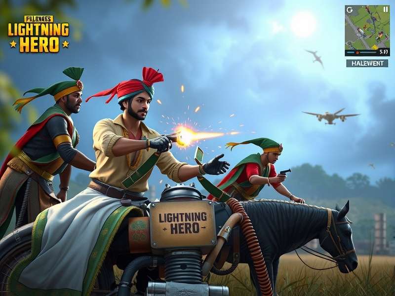 PUBG Lightning Hero Indian cultural event featuring traditional outfits